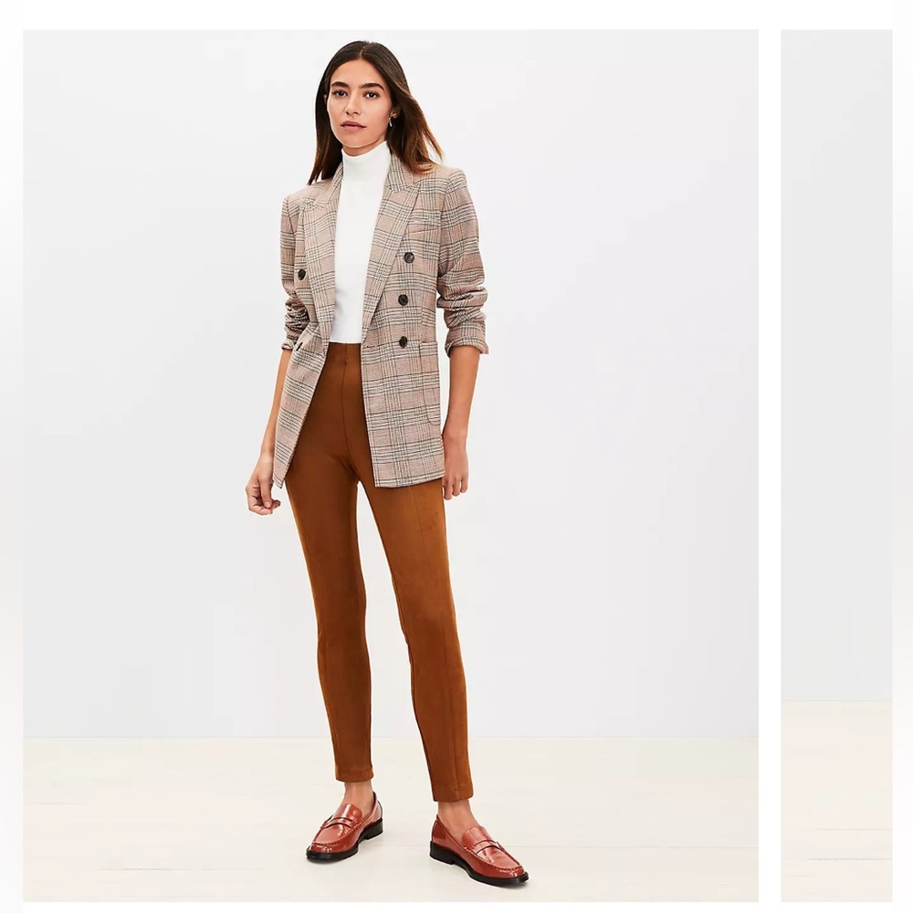 Brown Suede Leggings